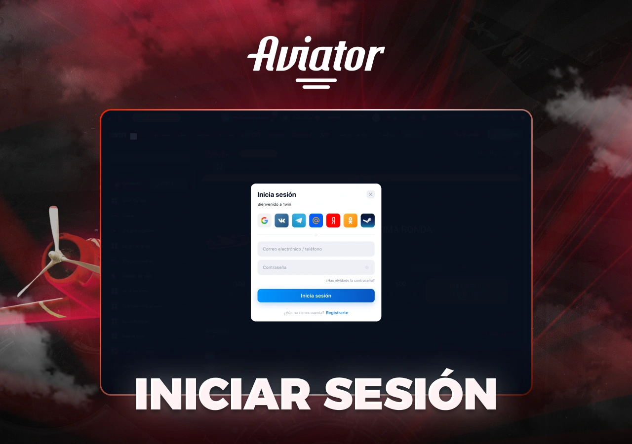 Acceda a una cuenta existente para jugar en la plataforma